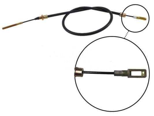 BWN Bremseile rechteckige Zugöse | Typ: Schlegl-Peitz-Knott-BPW-AKKO Longlife-Beschichtung! | L: 580-1630mm