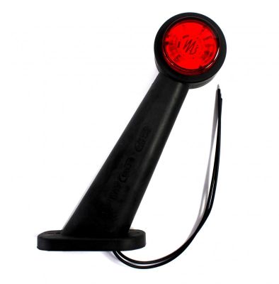 Umrissleuchte rot/weiß. Ermax LED 12/24V. links gerade