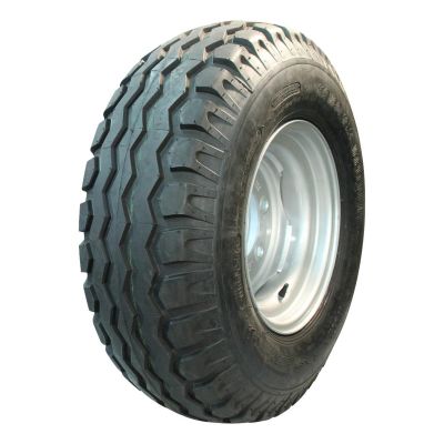 BKT Luftreifen + Rad 11.5/80-15.3 Imp Aw-909 10Pr + 9.00X15.3 Et-5 161/205/6 131 (Nicht angetriebenes Rad) / 119 (Angetriebenes Rad) A8 Stahl Grau