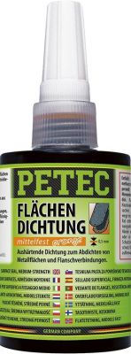 Petec Flächendichtung mittelfest. orange. 75 ml