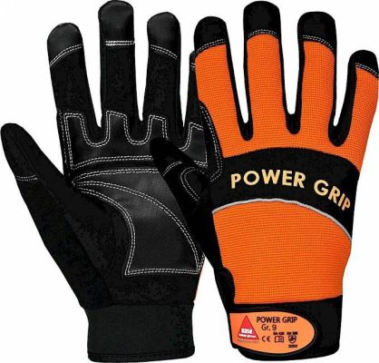 Montagehandschuh Power Grip Synthetikleder Neopren