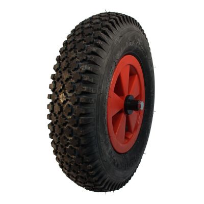Narubb Luftreifen + Rad 4.80/4.00-8 S-2202 4Pr + 2.50Ax8 Nl75 A3 Kunststoff Rot