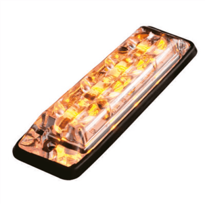 Tralert LED-Blitzleuchte 110 X 29 X 11mm Gelb Links Oder Rechts (Universell) Kabel 300Mm IP67 12/24 V CE ECE-R10 / R7